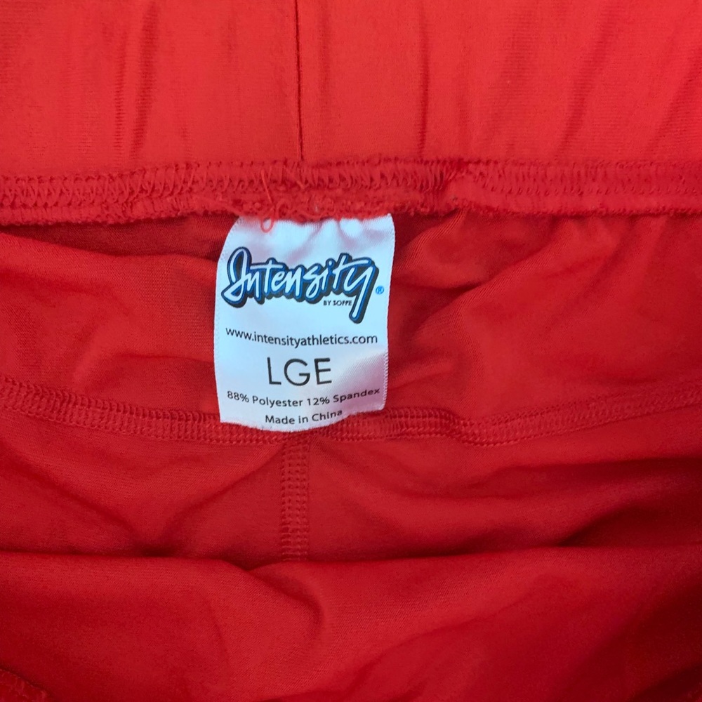 Red Spandex Shorts - Picture 3 of 5